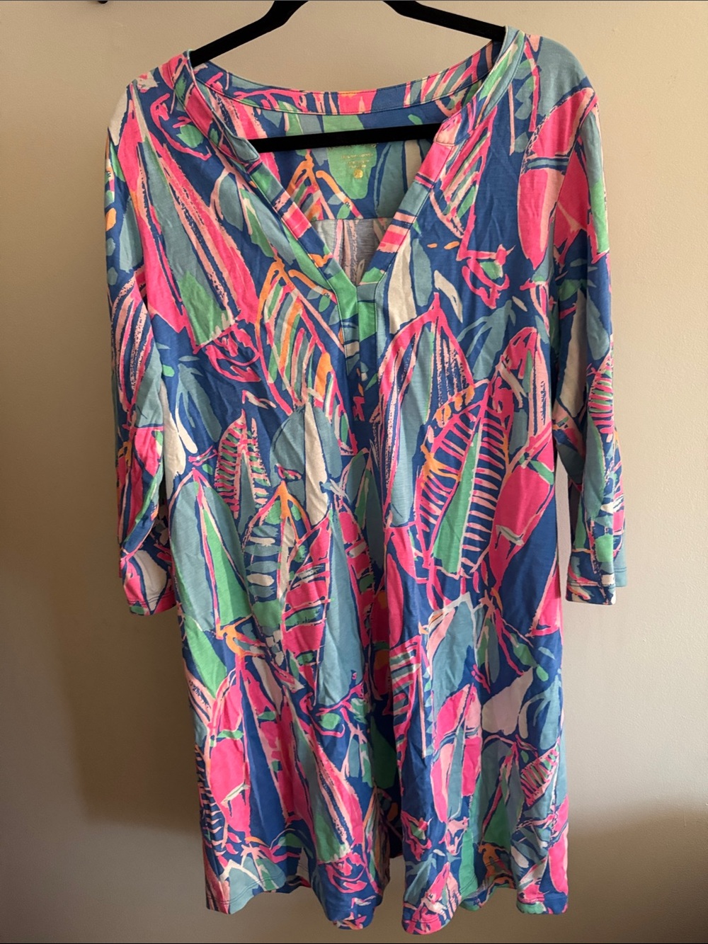 Lilly Pulitzer Navy Midi Dress with sail boat Print